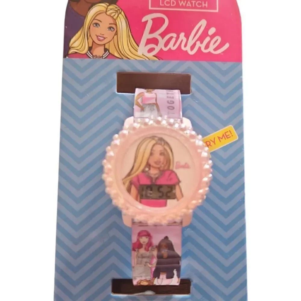 Barbie LED pink kids watch